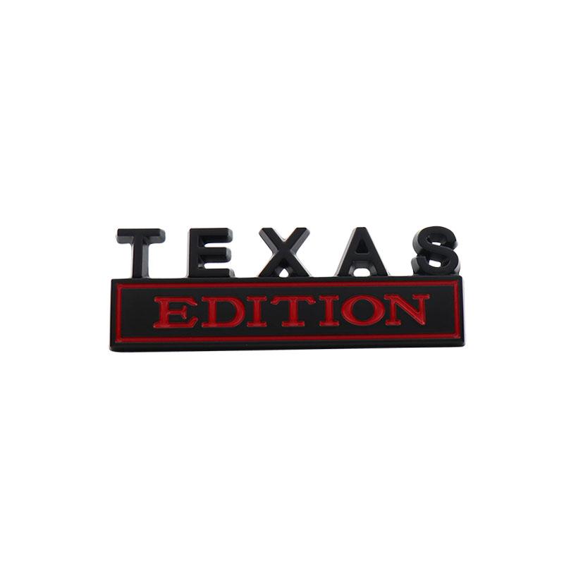 3D Car Styling TEXAS Edition Car Grille Fender Trunk Rear Bonnet Nameplate Decal Emblem Badge Sticker