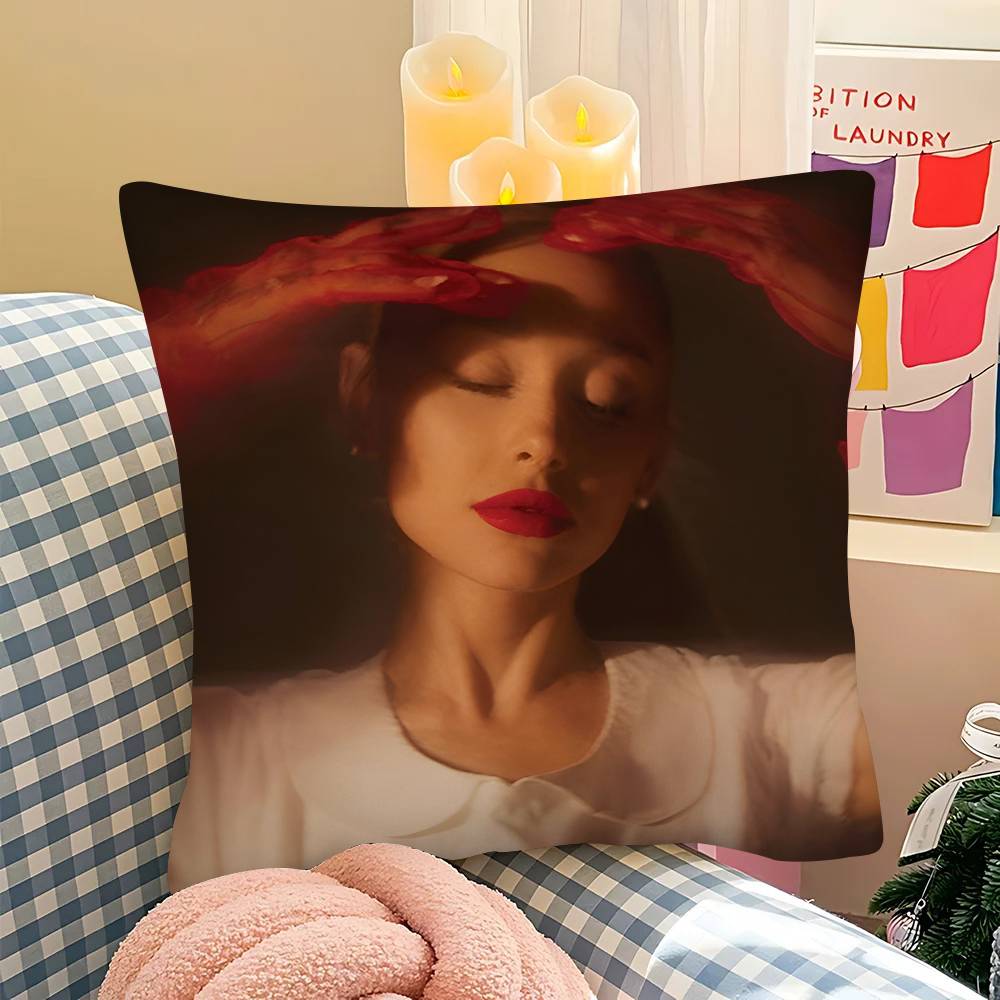 Singer A-Ariana-G-Grande Pillow Case Square Pillow Bedroom Sofa Leisure Comfort Cushion Car Living Room Home Decoration