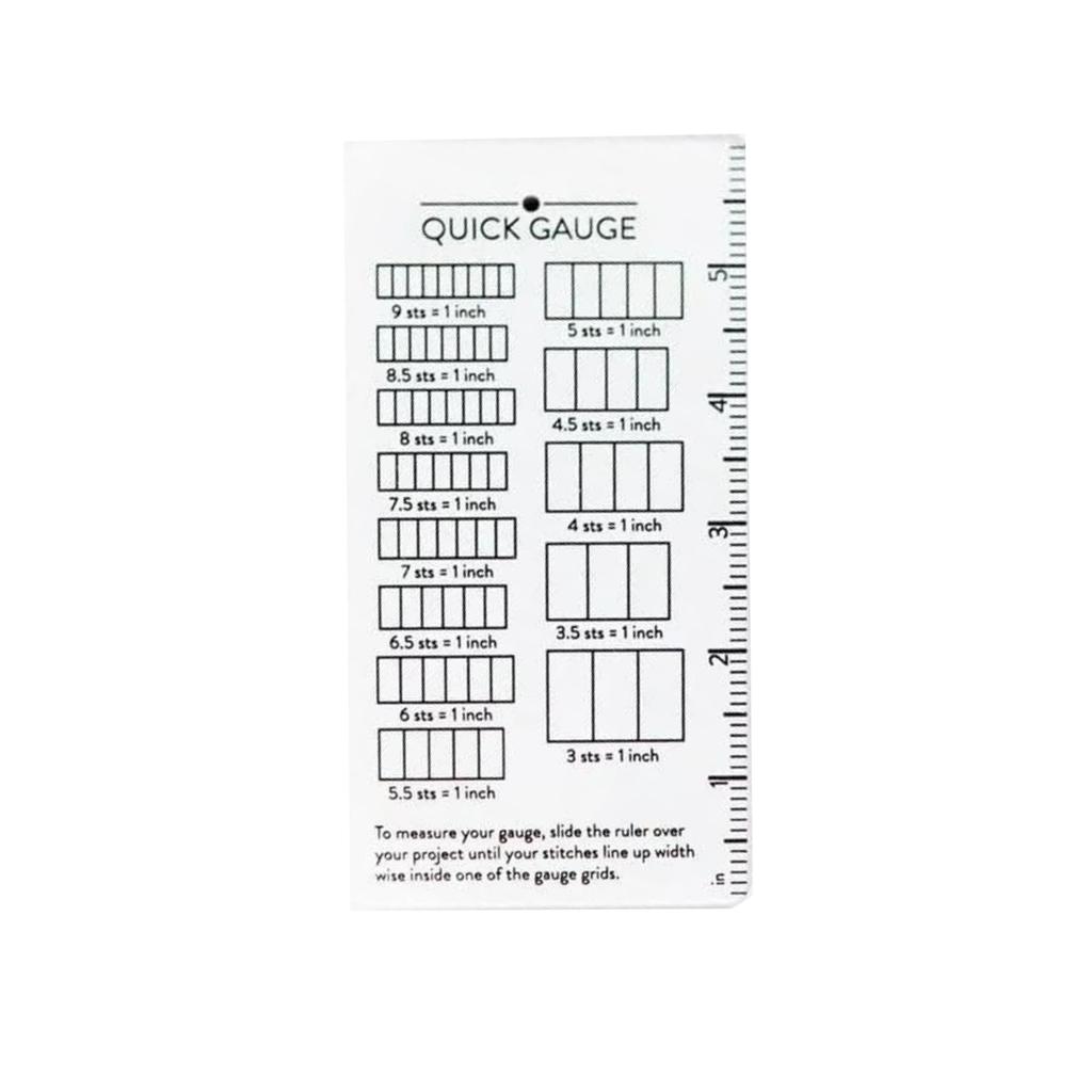 Fast Gauge Ruler, Gauge Ruler For Knitting And Crochet Needles, Easy To Measure Without Counting, Measuring Tool For Sewing And Crochet Projects
