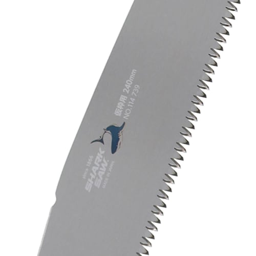 Takagi Shark Saw with Sheath, Replaceable Blade, for Temporary Frame Demolition and Pruning, 240mm, Highly Rust-Resistant Clear Coat Finish, Impact Ha