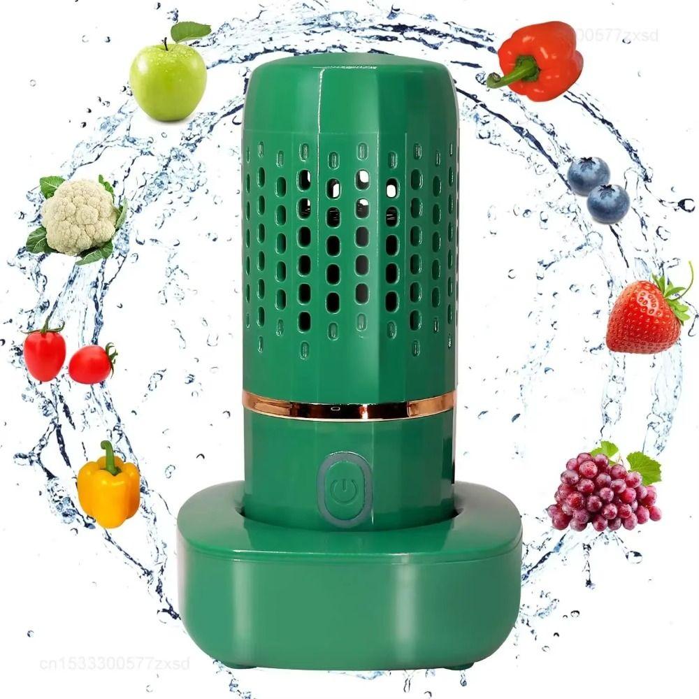 Wireless Food Cleaner Mini Vegetable Cleaning Machine  Outdoor Picnic