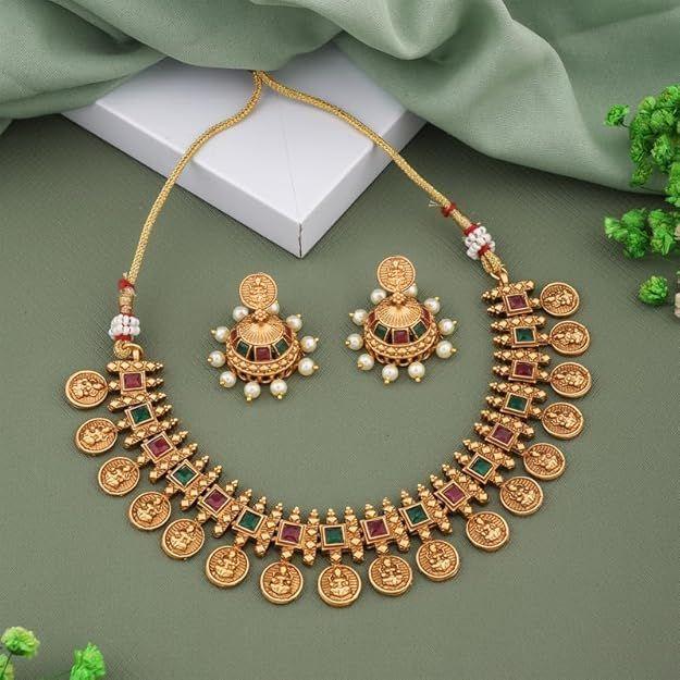 Fashion Frill Necklace Set For Women | Pearls Jewellery Set for Women