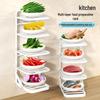 Extendable Wall-Mounted Plastic Dish Rack: Folding Kitchen Prep and Plate Storage Solution