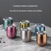 Pure Titanium Double-Layer Coffee Cup: Stylish, Portable, and High-Quality for Home or Outdoor Use.