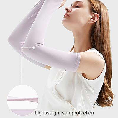 1 Pair Practical Wear-resistant Anti-deform Cycling Arm Sleeves UV Protection Cool for Fishing