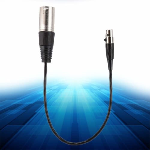 ASHATA Audio Cable, Full Copper Casing Audio Cable, Mini XLR 3-Pin Female To XLR 3-Pin Male Audio Cable with Zinc Alloy Casing, Compact and Lightweigh