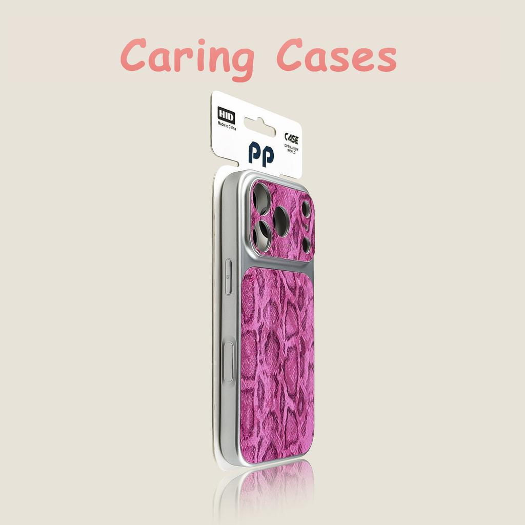 For iPhone 17 Pro Max Case Snakeskin Texture Precision-Cut Large-Window Anti-Drop Lanyard Design Unique Case with iPhone 16 15