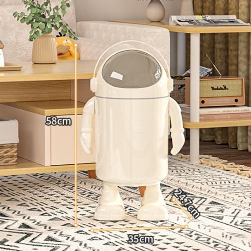 

2025 High-Fashion Living Room Trash Can Home Paper Bin Cute Cartoon Astronaut Bathroom Storage Bin 35*58cm