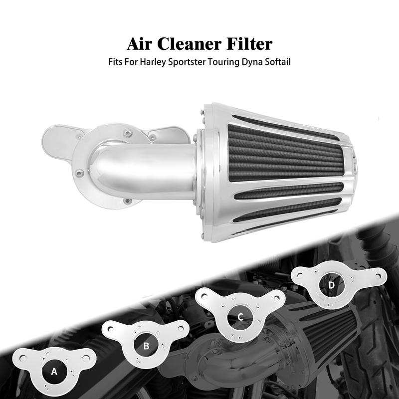 Motorcycle Air Cleaner Intake Air Filter System Kits For Harley Sportster XL 1200 883 2004-2022 Softail Dyna Touring 2000-2025