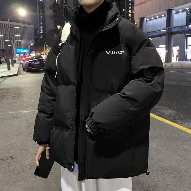 Men's Plus Size Hooded Down Puffer Jacket - Thick, Warm, and Versatile Winter Coat for Couples and Students