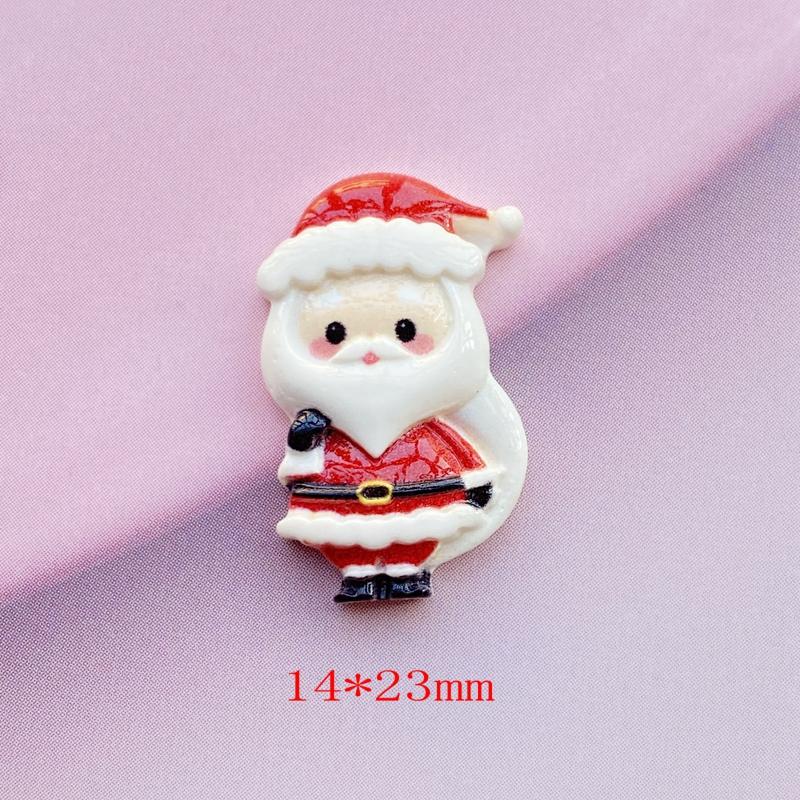 10/20Pcs New resin Cute Mixed Christmas series Flat back Cabochon Scrapbooking Hair bow Center Embellishments DIYAccessories F37