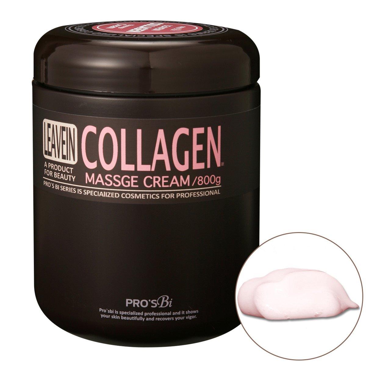 Prosbi Leave-In Massage Cream Collagen 800g [Professional Use Body Massage Cream Body Massage Cream Body Massage Cream Body Massage Cream]