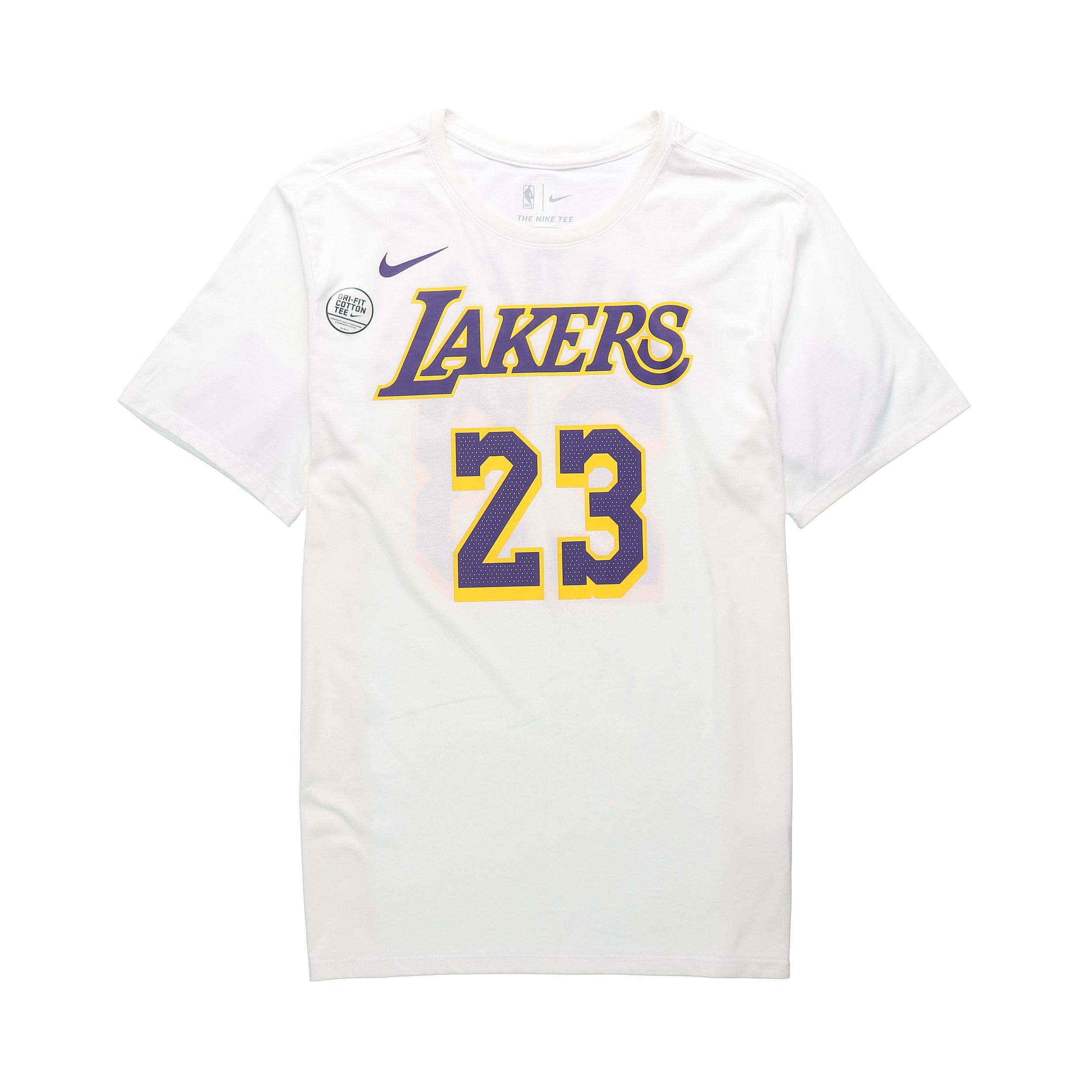 Nike NBA Jersey Short Sleeve limited Lakers LeBron James 23 Asia Edition White Men s AR4888-109 M