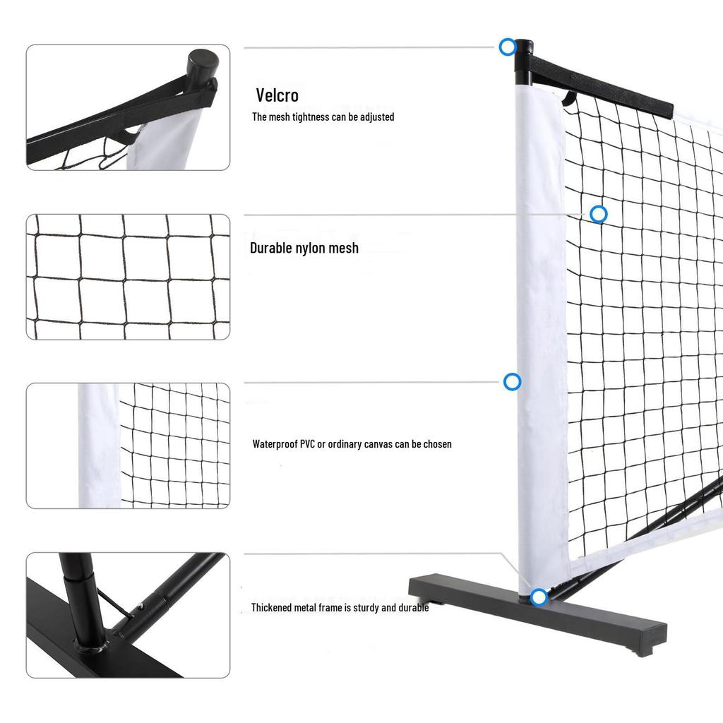 Portable Indoor/Outdoor Pickleball Net Frame - Professional, Movable, Sport-Ready