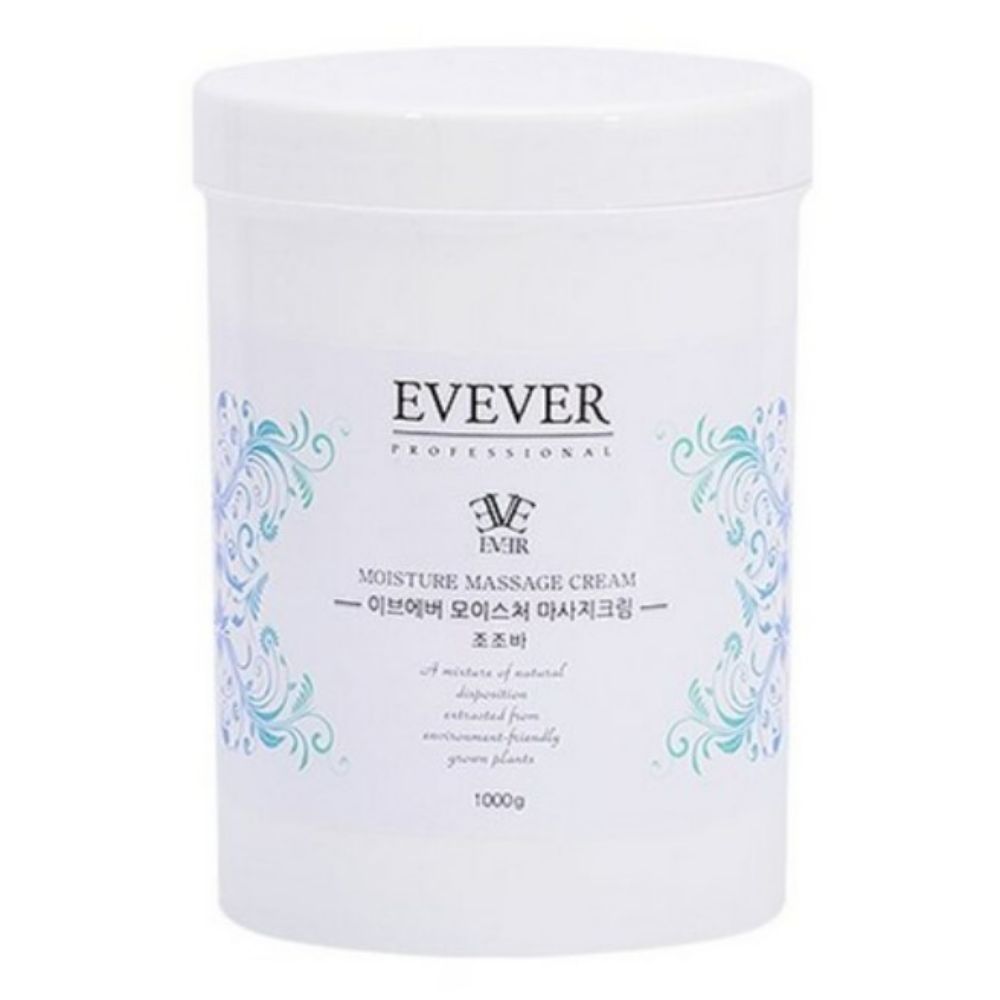EVEVER Jojoba Moisture Massage Cream Deep Hydrating Face & Body Massage Cream 1000g