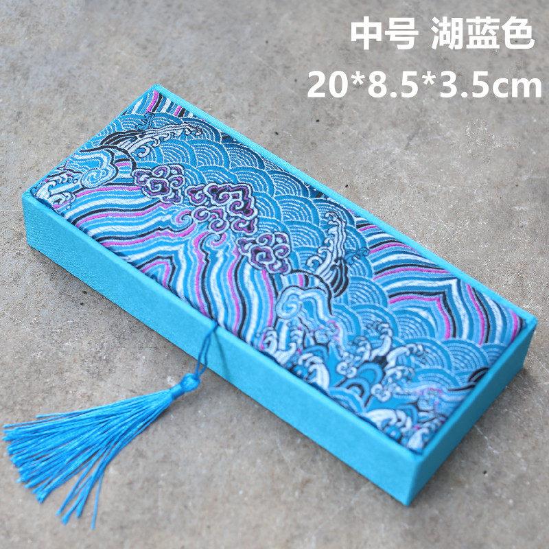Chinese Style Rectangular Exquisite Tassel Brocade Box Gift Wrapping Available in Multiple Colors and Sizes Protect Your Jewelry