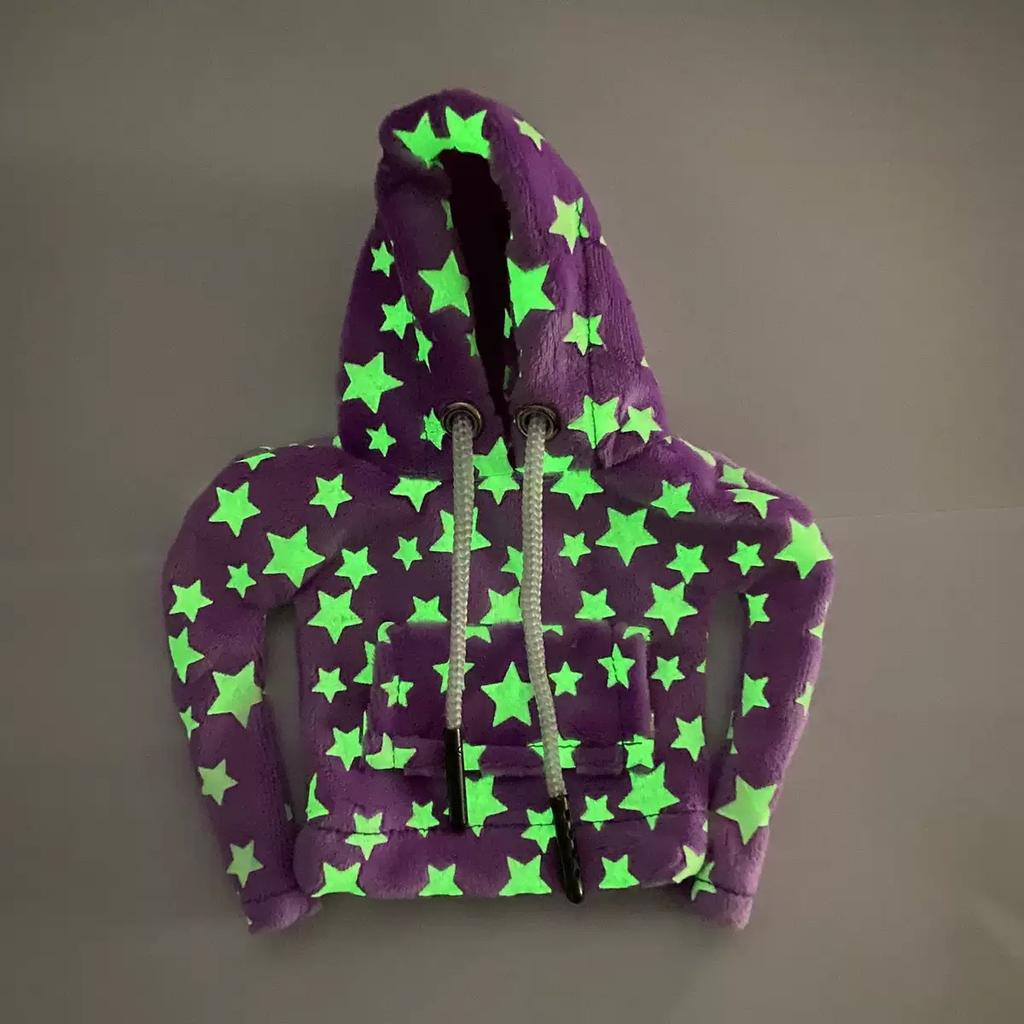 Car Gear Shift Knob Cover Hoodie Funny Plush Shifter Sleeve Universal Fit Manual Automatic Protector Winter Warm Decor