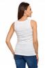 Women's Cotton Tank-Top T-shirt with Straps Classic MORAJ S White