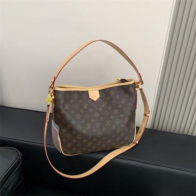 Early Autumn New High-end Mid-ancient Tote Bag Contrasting Color Portable Shoulder Women's Bag