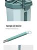 38cm Hands-Free Dual-Use Flat Mop with Integrated Water Bucket for Dry/Wet Cleaning
