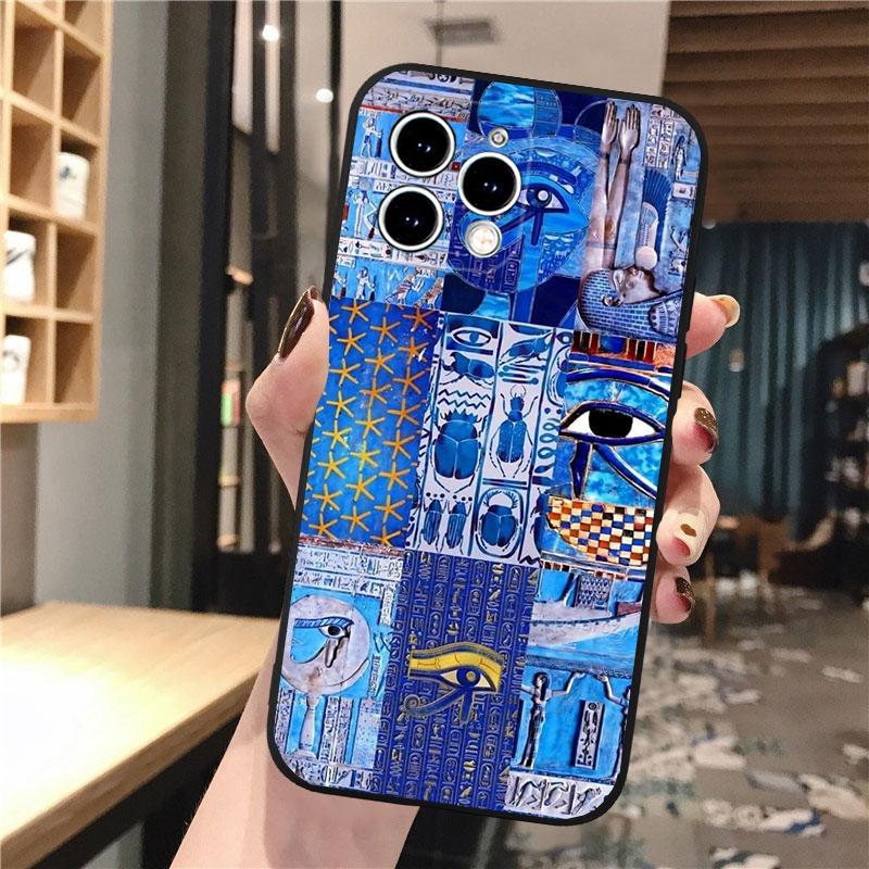 Phone Case For iphone 17 Pro Max 17 Pro Air 16 15 14 13 Pro Max 15 16 Pro 15Plus Egypt Pharaoh Cat Anubis