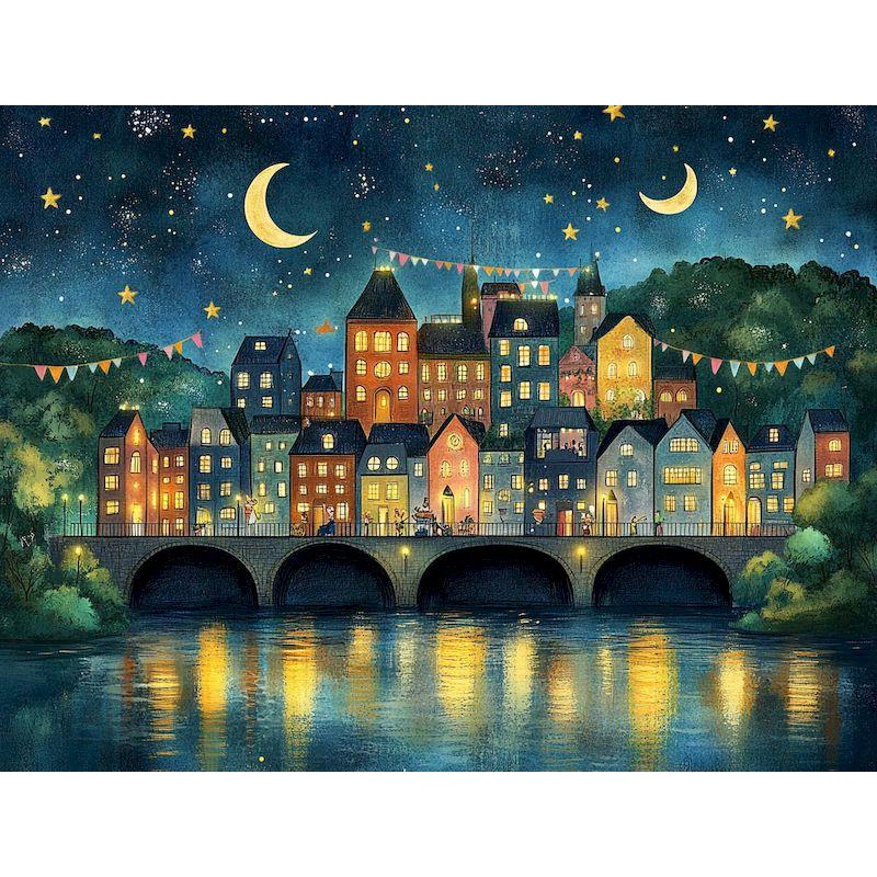 

GATYZTORY Paint By Number House DIY Pictures By Numbers Scenery Kits Hand Painted Painting Art Drawing On Canvas Gift Home Decor 30x20cm no frame