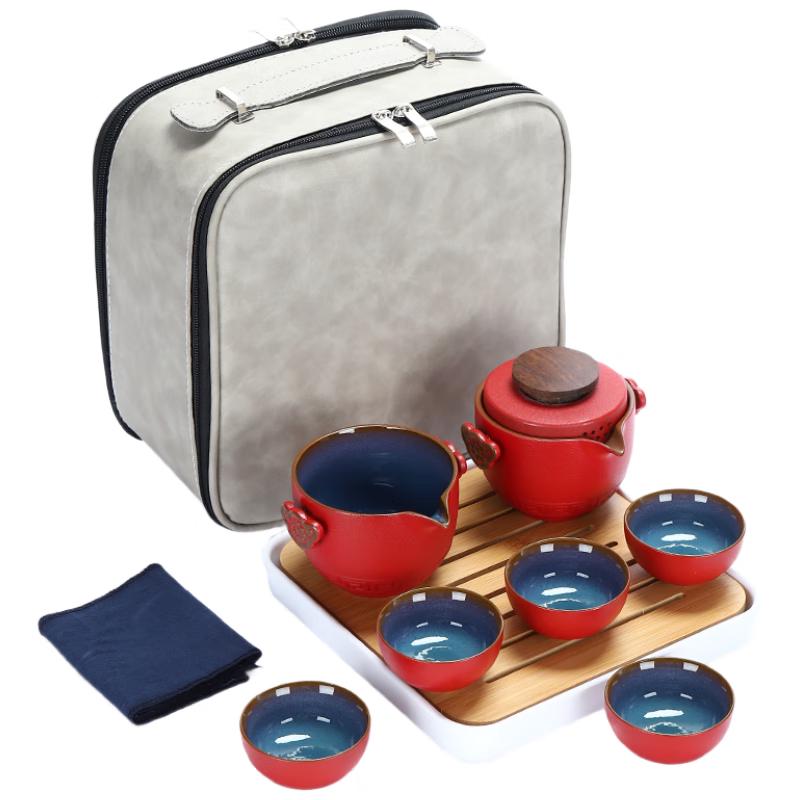 Woding Portable Ceramic Kung Fu Tea Set