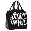 Custom Rock Band Pierce Veil Insulated Lunch Bags for Work School Leakproof Thermal Cooler Lunch Box Women Children