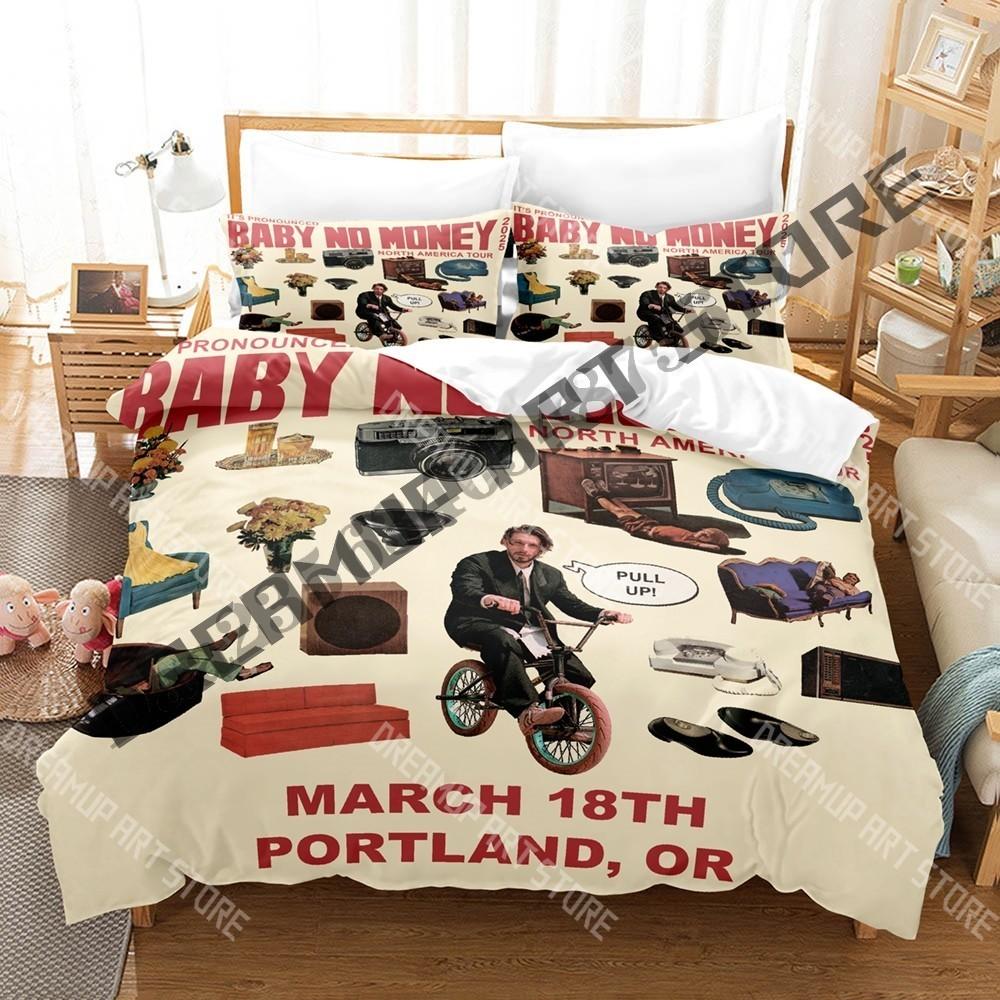 3D Printed bbno Singer Check Bedding Set for Boys Girls Duvet Cover Pillowcase Included Twin Queen King Full Single Double Sizes