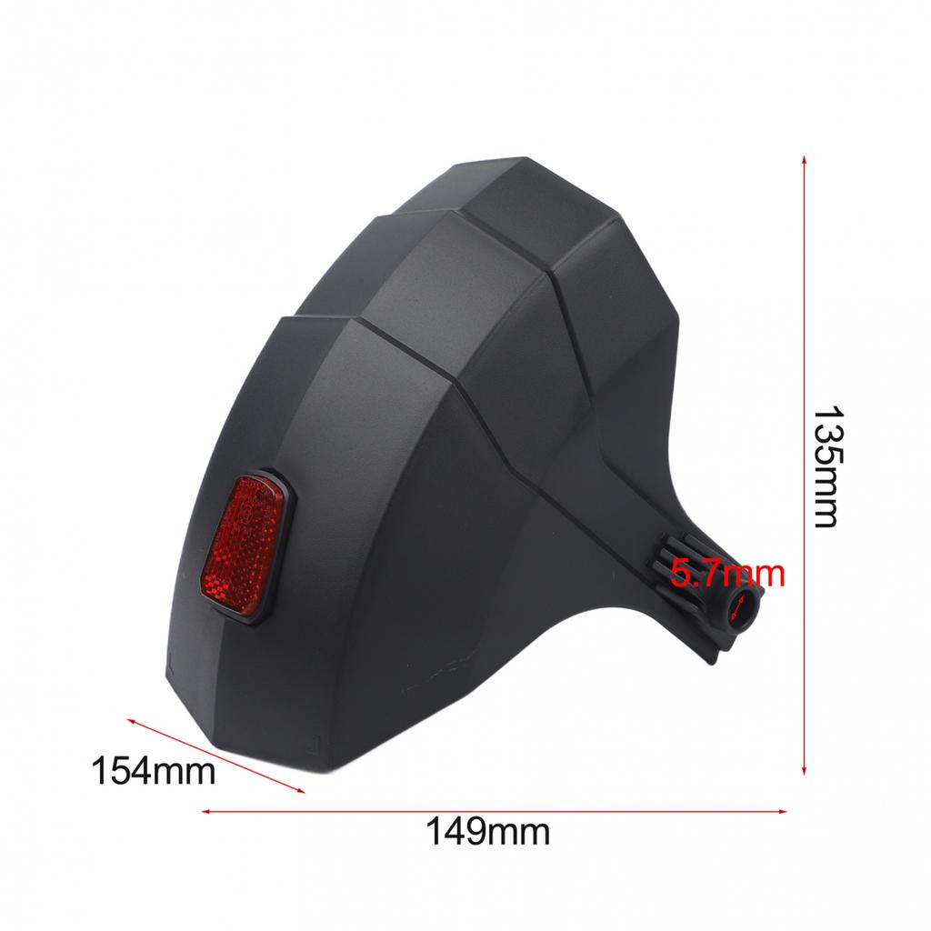 ABS Plastic Material Rear Mudguard Reflective Strap Anti-Wear Design