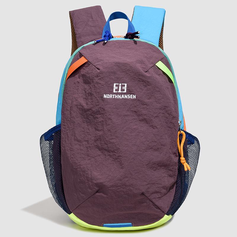 Lightweight Water-Repellent Colorblock Travel Backpack for Men and Women