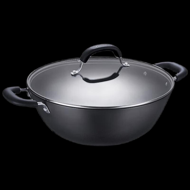 SUPOR 34cm Cast Iron Deep Stir-fry Pan
