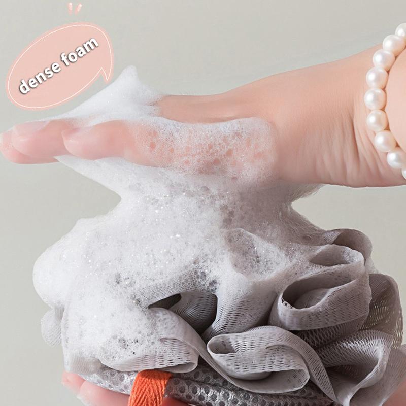 1 Piece Of Soft Loofah Sponge Bath Ball -2-in-1 Soap Dispenser And Body Scrub Bathroom Exfoliating Shower Ball For Men Women