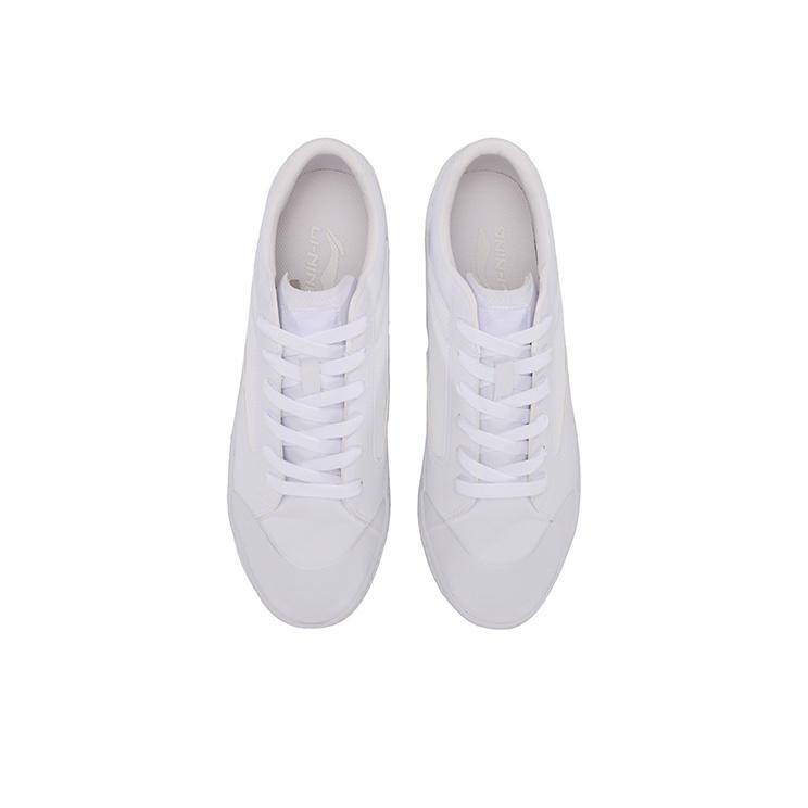 Li Ning We I Wear Resistant Lightweight Low Top Skate Shoes Men Sneakers White AGCP163-2