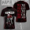Papa Roach Rise Of The Roach 2026 Tour 3D Shirt Unisex Tee Gift Fan BL1459