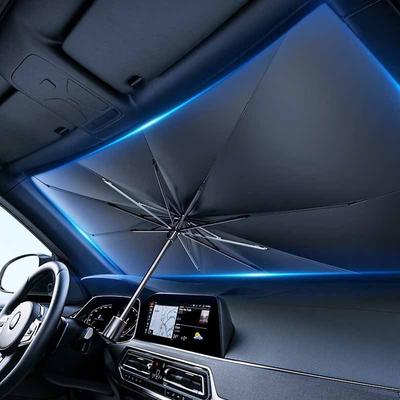 Auto Sonnenschutz Einziehbarer Sonnenschutz Wärmeisolierung Frontscheibe Sonnenschirm UV-Strahlen Frontscheiben Sonnenschutz Autozubehör