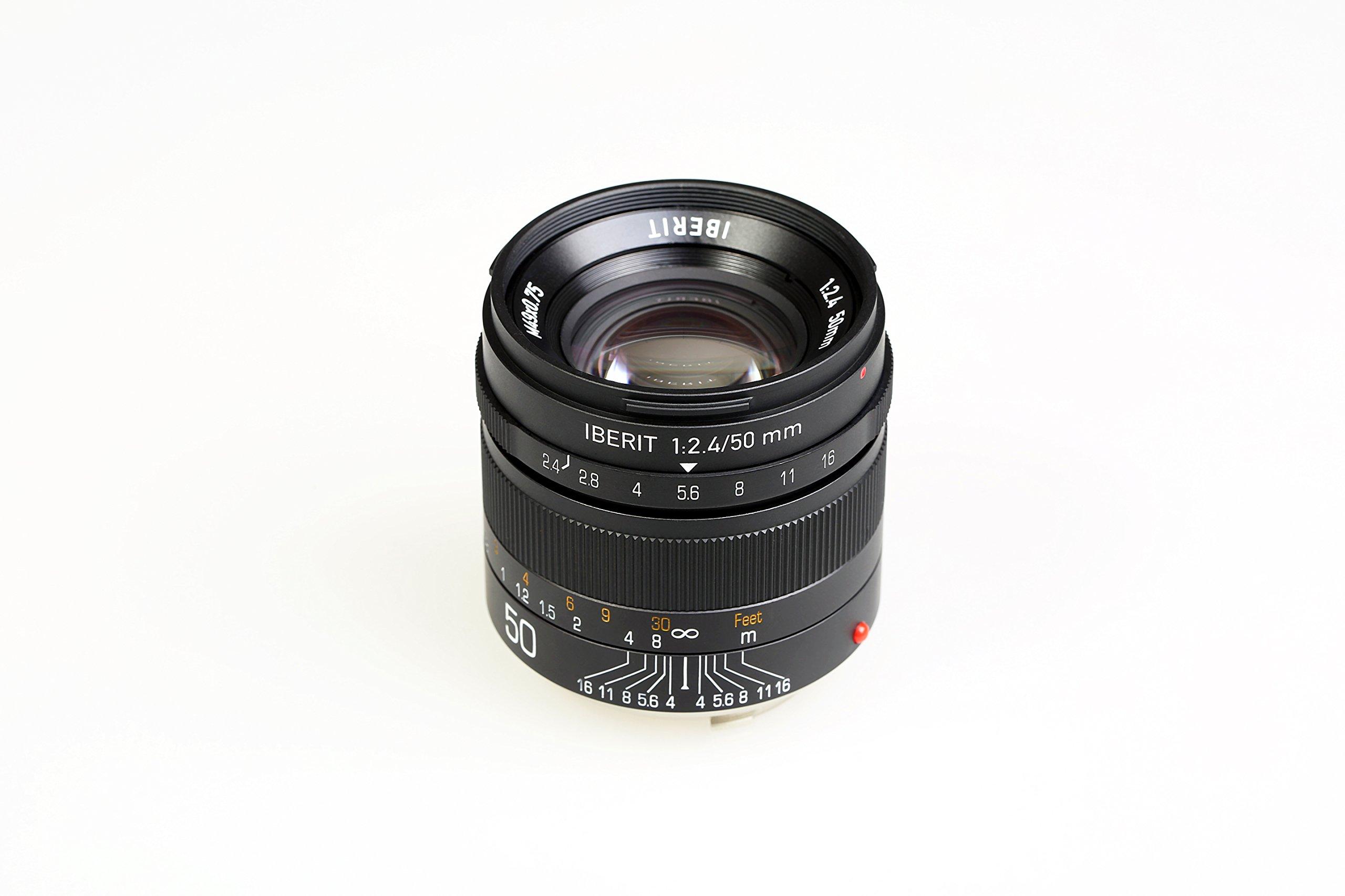 

KIPON Об єктив з фіксованою фокусною відстанню IBERIT 50mm Кріплення Leica M Матовий чорний f/2.4