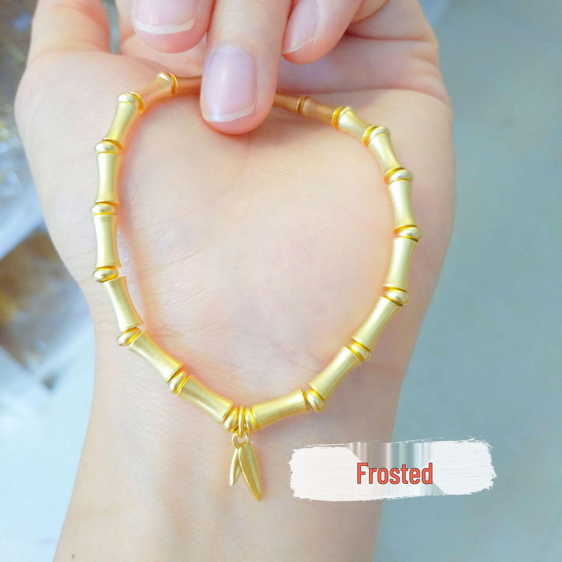 Позолоченный бамбуковый браслет-оберег «Мир» династии Чжоу: Пошаговый браслет «Восходящие женщины»