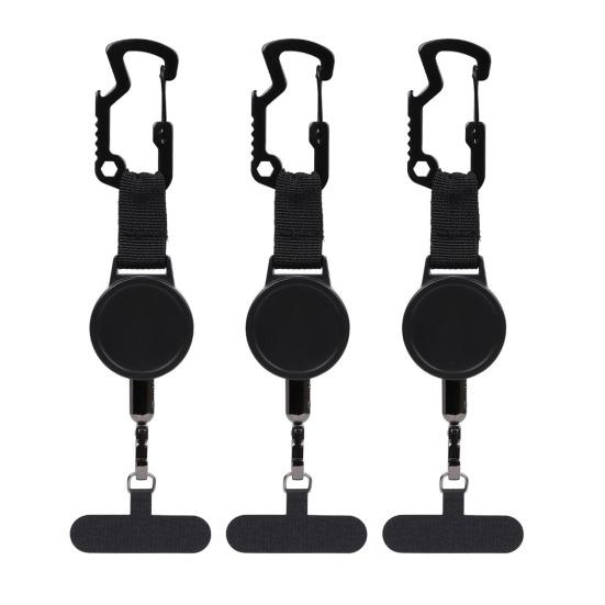 Yousheng Wciągany brelok z karabińczykiem z zamknięciem magnetycznym, klips do identyfikatora, zabezpieczenie przed kradzieżą, mocowanie klipsa do paska, smycze do telefonu