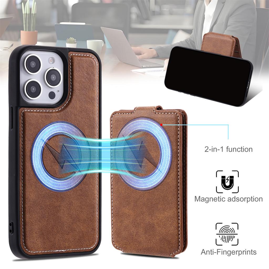 Magnetic Card Case for iPhone 6-16 - Wallet/Stand/Wireless Charging (6 Colors)