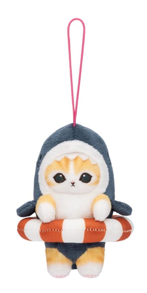 Shark Nyan Big Plush Enjoy with a Official 11cm Shark Mascot, Float, (Approx. Nyan)