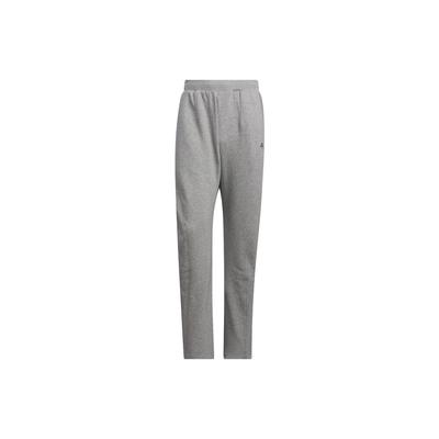 All Season Full Length 3D Embroidered Letter Detail Loose Knit Sweatpants Men Bottoms Medium-Hemp-Grey IX6817