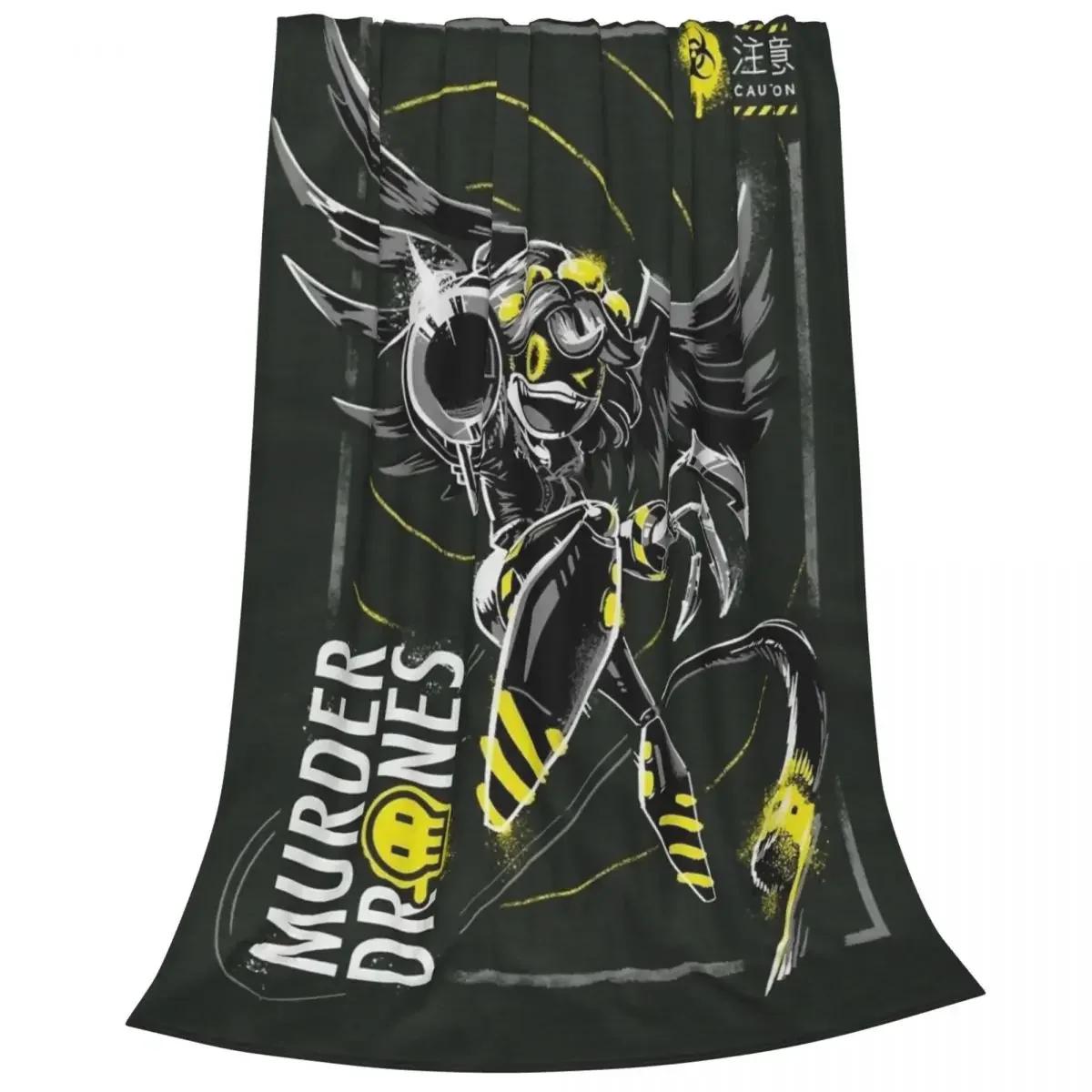 

Одеяла Murder Drones V, Uzi Doorman Horror, фланелевые пледы, летние персонализированные мягкие теплые покрывала для кондиционирования воздуха 75x90cm