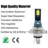 2Pcs H4 H7 LED Фара H11 H8 H9 H10 H1 H3 Автомобільні протитуманні фари 9005 9006 Автомобільні ходові ліхтарі 12000LM 80W 12V