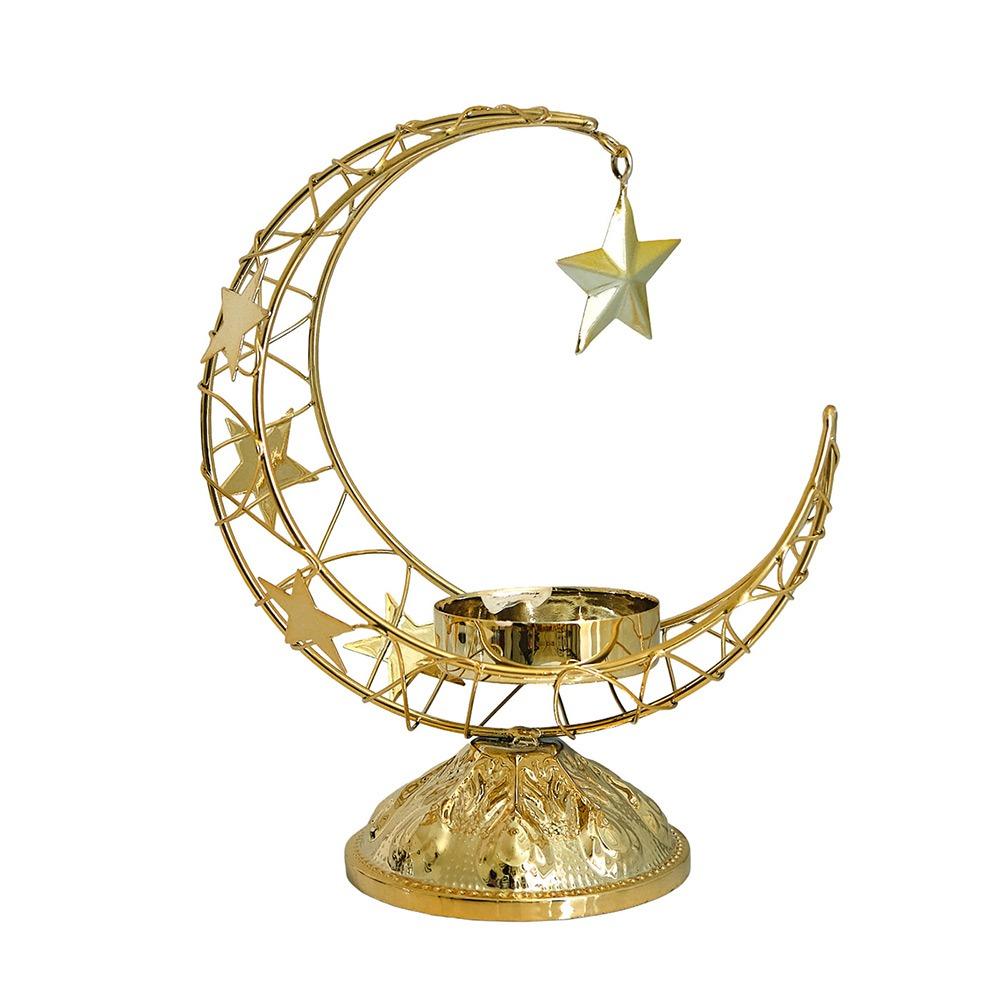Eid Al-Fitr Metal Incense Burner Gold Silver Black Tea Light Cup Stand  Ramadan Decoration