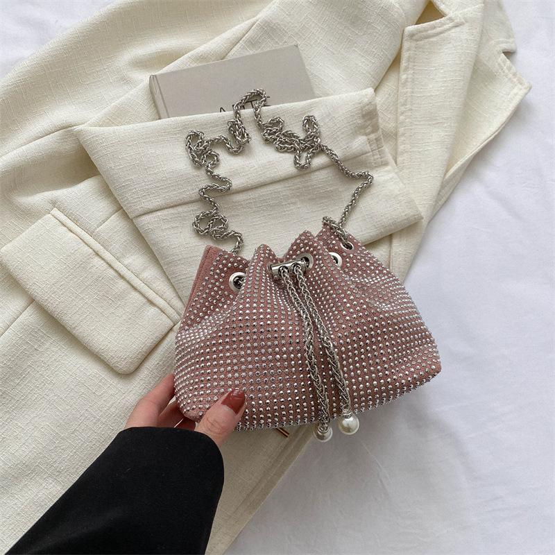 Retro Popular Small Bag Women's New Spring Casual Simple Bucket Bag Fashion Chain Messenger Bag