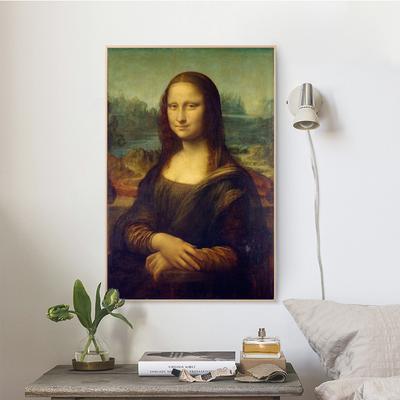 Italy Famous Painter Leonardo Da Vinci's Mona Lisa Posters Print On Canvas Wall Art Canvas Painting for Living Room Home Decor