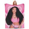 Nicki Minaj Decken Fleece Sofa Überwurfdecke Multifunktionale Überwurfdecken für Zuhause Schlafzimmer Outdoor Überwürfe Tagesdecke Steppdecke