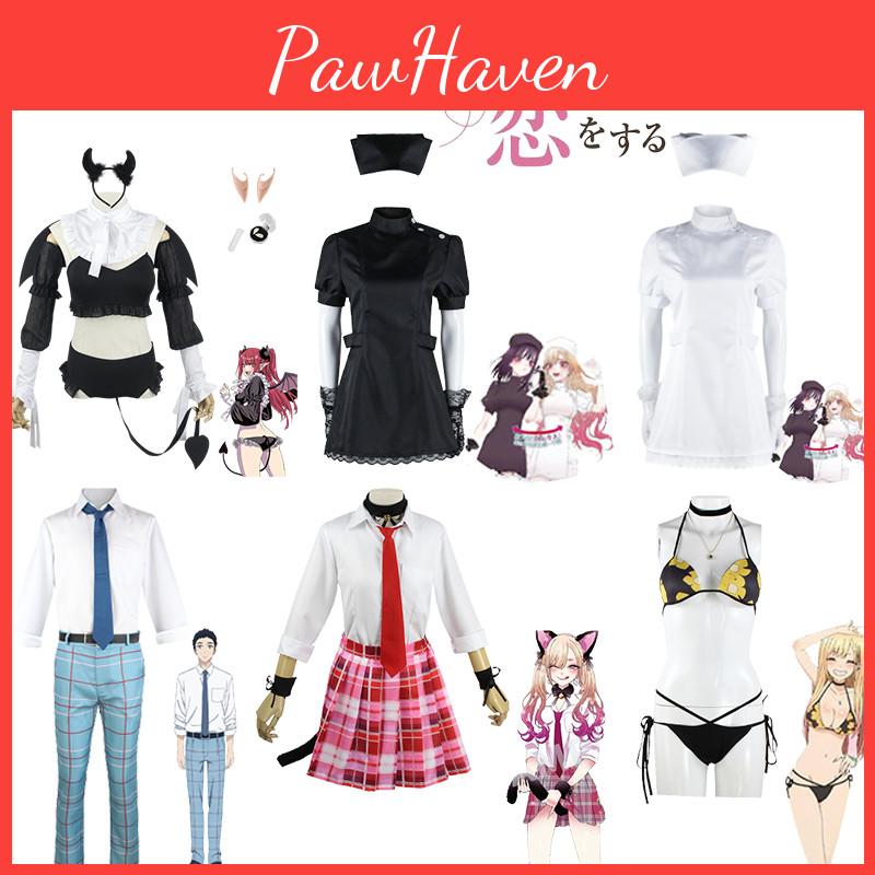 High-quality My Dress-up Darling Cosplay Outfit Easy-to-match Wakana Gojo Shirt Pant With Tie Belt