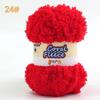 DIY Scarf Knitting Kit: Ice Yarn, Thick Coral Fleece, Gift for Her